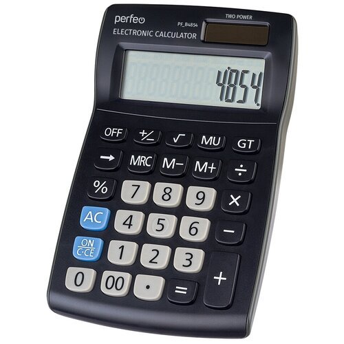 Калькулятор PF_B4854, бухгалтерский, 12-разрядный, черный