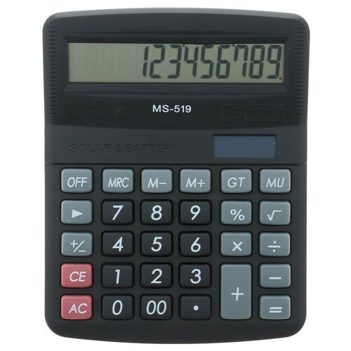 Калькулятор настольный 12-разрядный 519-MS двойное питание 1151878