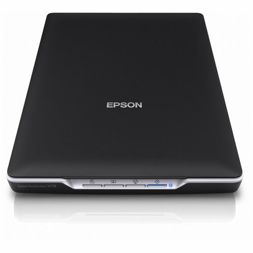Сканер Epson Perfection V19 (A4, планшетный, CIS, 4800dpi, 48/24bit, USB) (B11B231503)