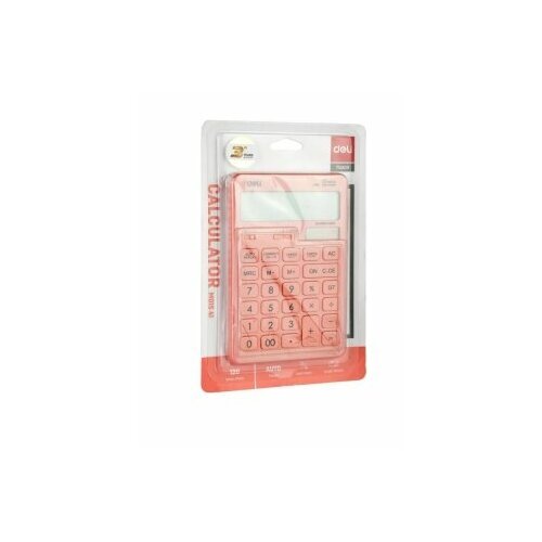 Калькулятор Deli Touch EM01541 красный 12-разр. RU