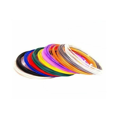 Набор пластика для 3D ручек 12 цветов по 10м в пакете ABS-12 ABS12