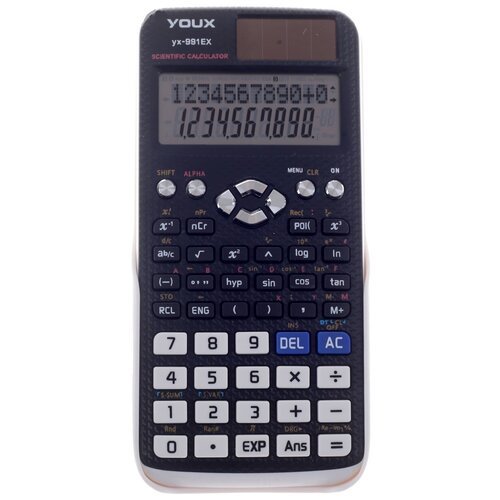 Калькулятор инженерный 10-разрядный 991 двухстрочный двойное питание (1 шт.)