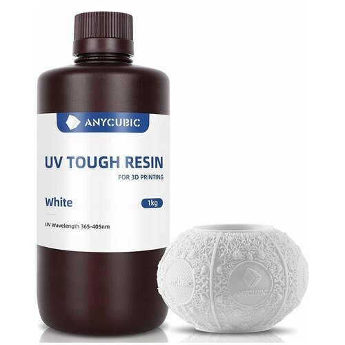 Фотополимер Anycubic UV Tough Resin (Белый) 1л