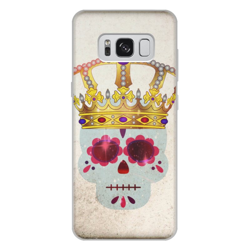 Printio Чехол для Samsung Galaxy S8 Plus, объёмная печать Череп в короне