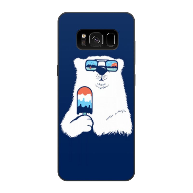 Printio Чехол для Samsung Galaxy S8, объёмная печать Белый медведь