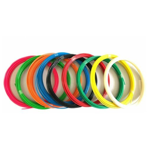 Набор ABS пластика для 3д ручек, 9 цветов по 10 метров