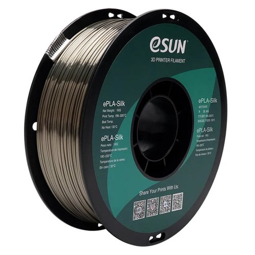 Катушка пластика ESUN ePLA-Silk бронза 1.75 мм 1 кг