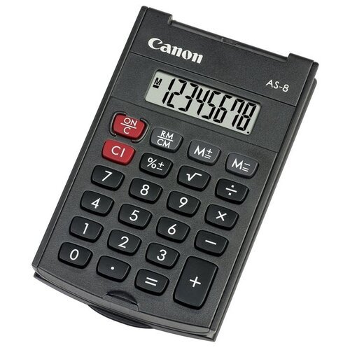 Калькулятор карманный Canon AS-8 EMEA HB, черный