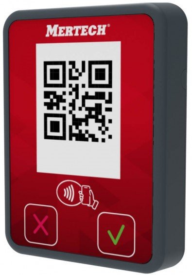 Терминал оплаты Mertech 2134 СБП Mini с NFC серый/красный