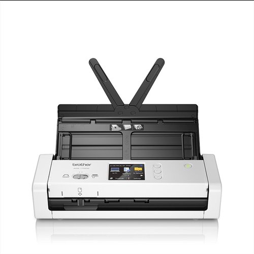 Сканер Brother Документ-сканер ADS-1700W, A4, 25 стр/мин, цветной, 1200 dpi, Duplex, ADF20, сенс. экран, USB 3.0, WiFi (ADS1700WUN1)
