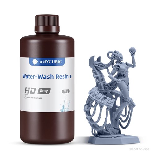Фотополимер Anycubic Water Wash Resin+ Grey 1кг