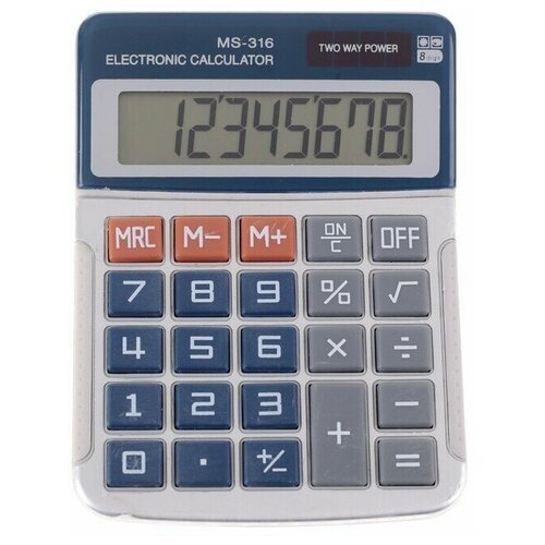 Калькулятор настольный, 8 - разрядный, MS - 316