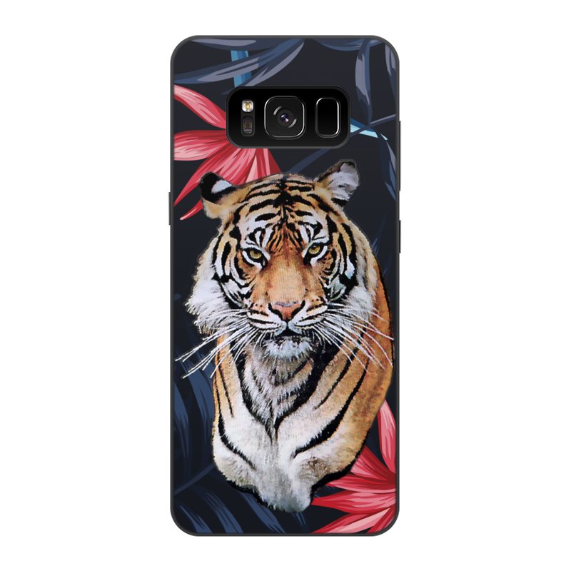 Printio Чехол для Samsung Galaxy S8, объёмная печать Тигр.